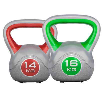 Ensemble Avantage Kettlebells 14 et 16 kg Plastique Trendy