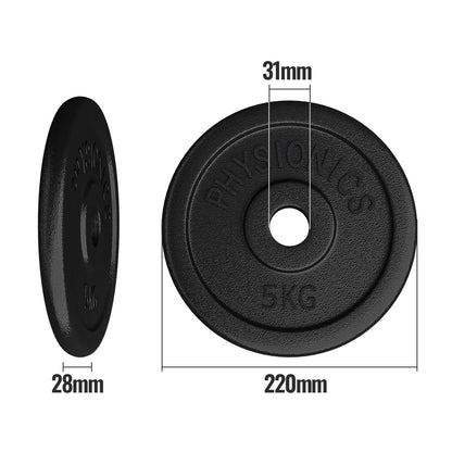 Disques de poids Physionics en fonte 4x5kg