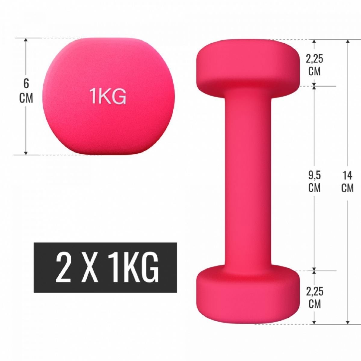 Aerobic Halterkoffer 12 kg