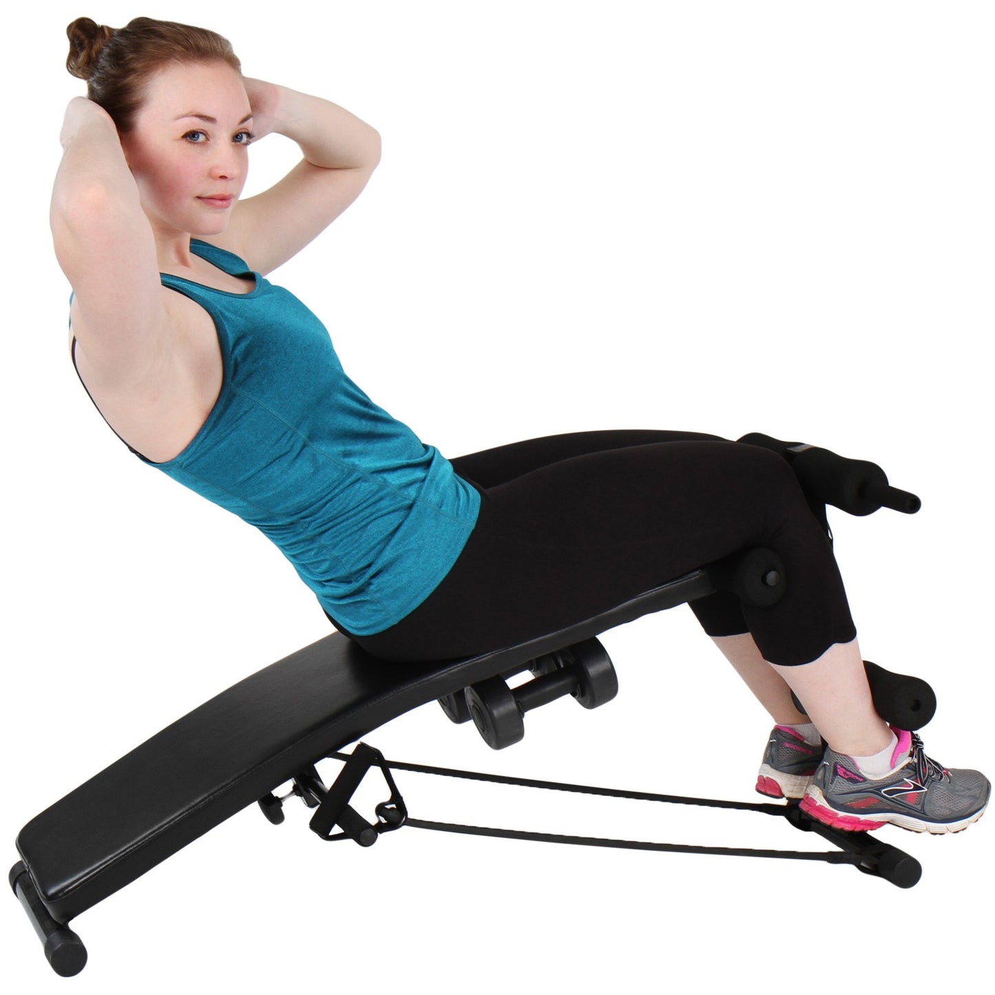 Banc de musculation Physionics pour abdominaux pliable