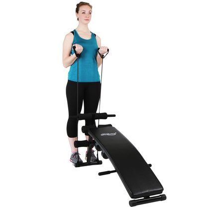 Banc de musculation Physionics pour abdominaux pliable