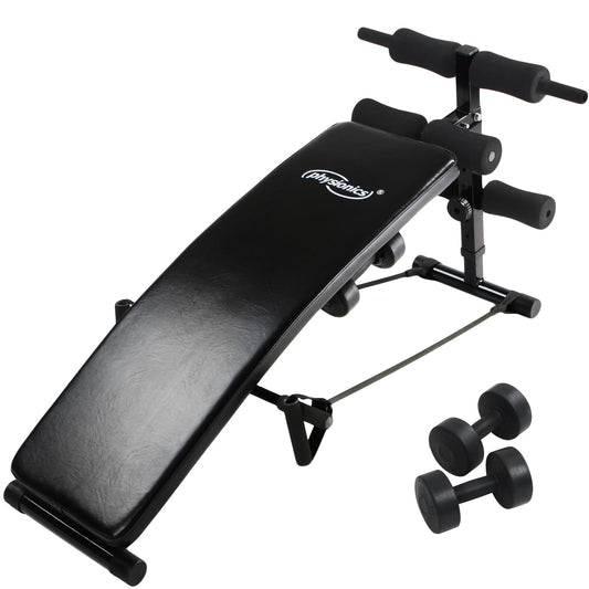 Banc de musculation Physionics pour abdominaux pliable