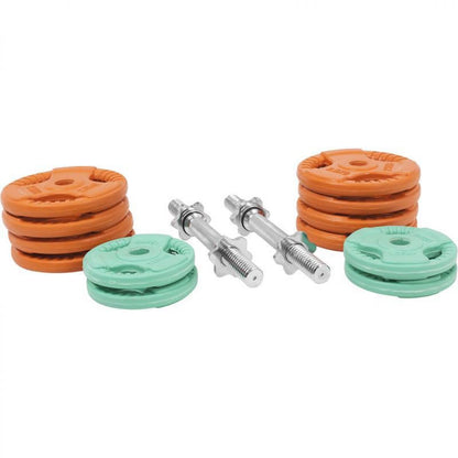 Dumbbellset 30 kg Gripper Gietijzer Rubber Coating