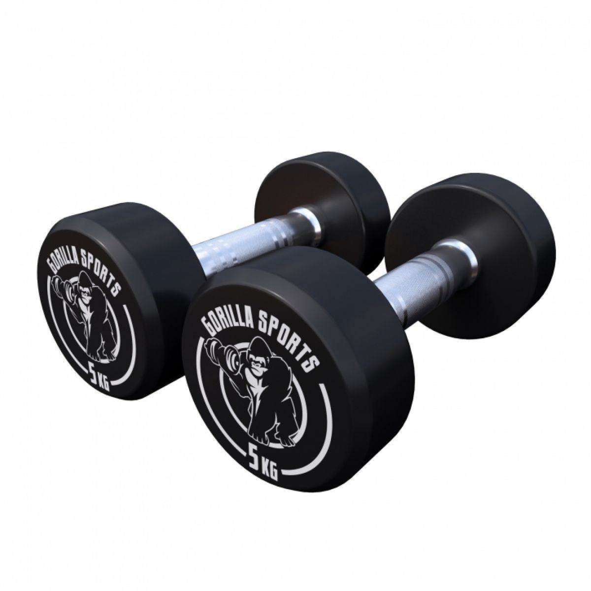 Dumbellset 10 kg (2 x 5 kg) Gietijzer 