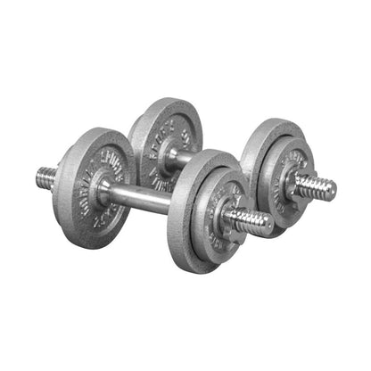 Dumbellset 20 kg Gietijzer (schroefsluiting)