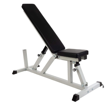 Banc de fitness réglable ScSPORTS blanc avec dossier long