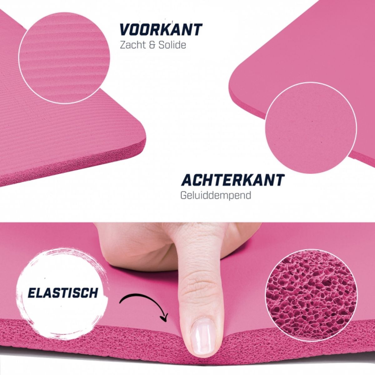 Fuchsia - Yogamat Deluxe 190 x 100 x 1,5 cm