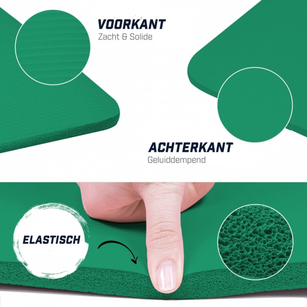 Groen - Yogamat Deluxe 190 x 100 x 1,5 cm