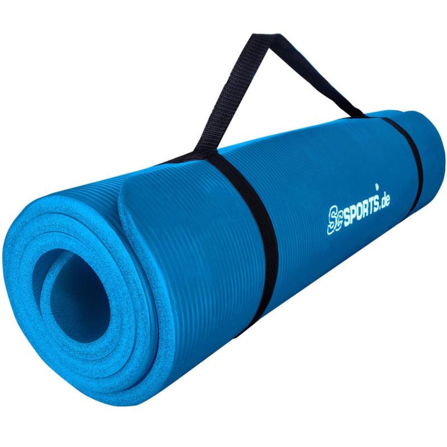 Tapis de yoga ScSPORTS 190 cm x 80 cm x 1,5 cm - Bleu clair