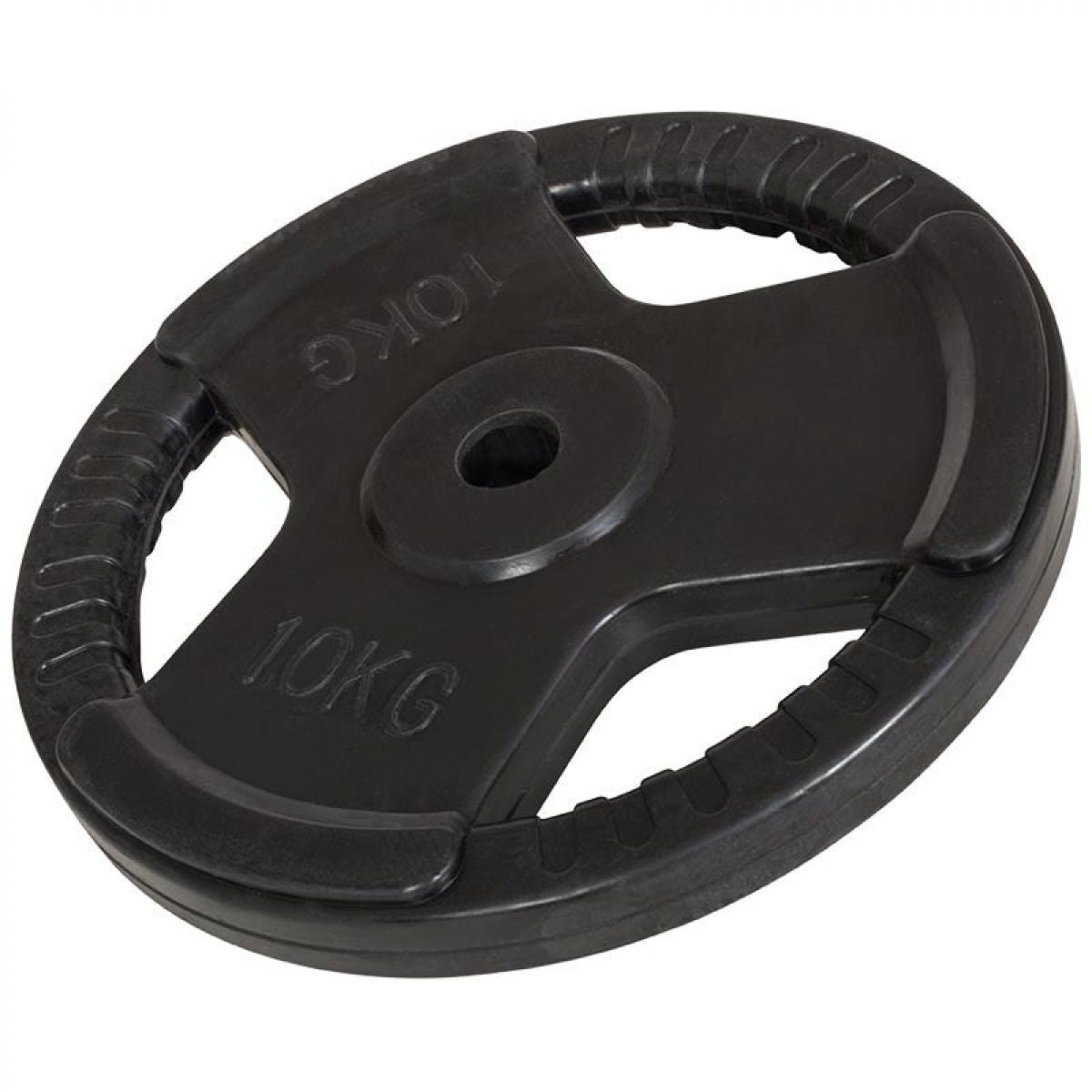 Halterschijf 10 kg Gripper Gietijzer Rubber Coating - 30/31 mm