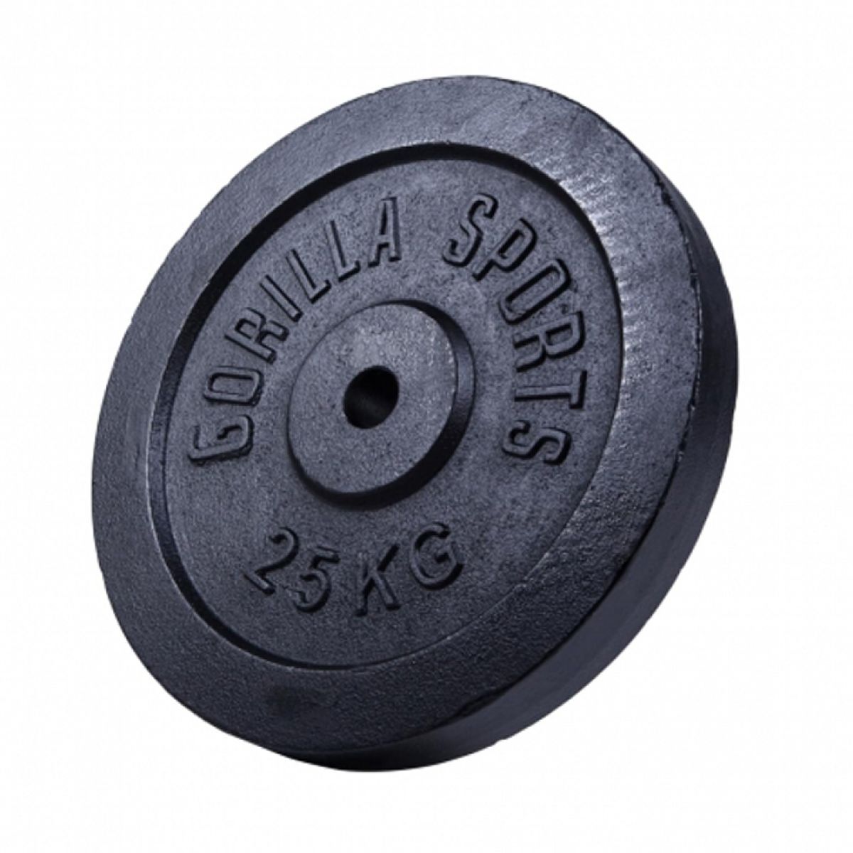 Halterschijf 25 kg Gietijzer Zwart - 31 mm