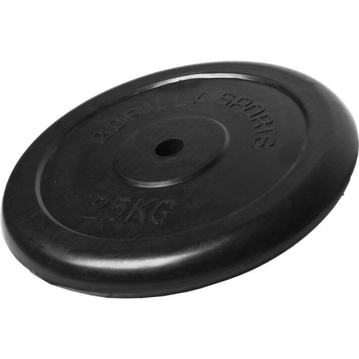 Disque de poids 25 kg en caoutchouc