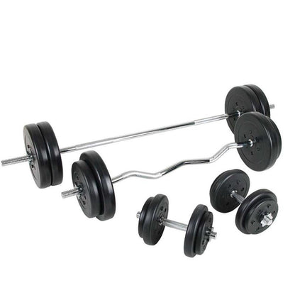 Ensemble d'haltères ScSPORTS 95 kg Plastique - 30 mm