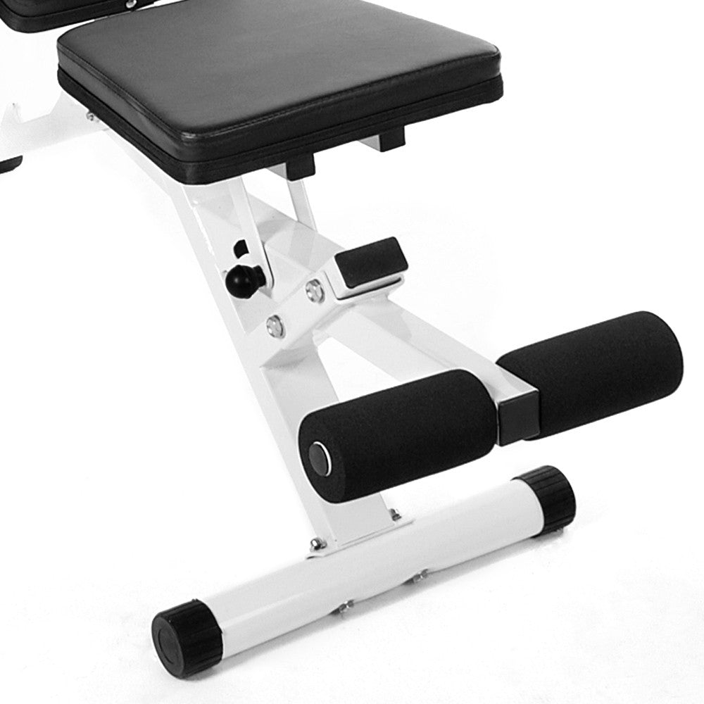 Banc de musculation réglable Physionics avec ensemble d'haltères 2x15kg