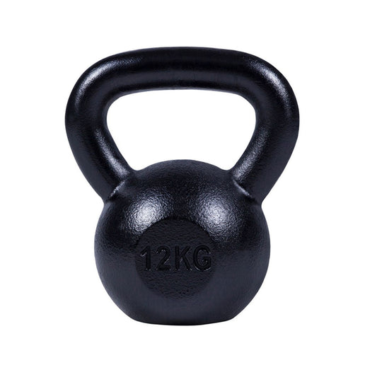 Kettlebell (12 kg) Gietijzer Zwart