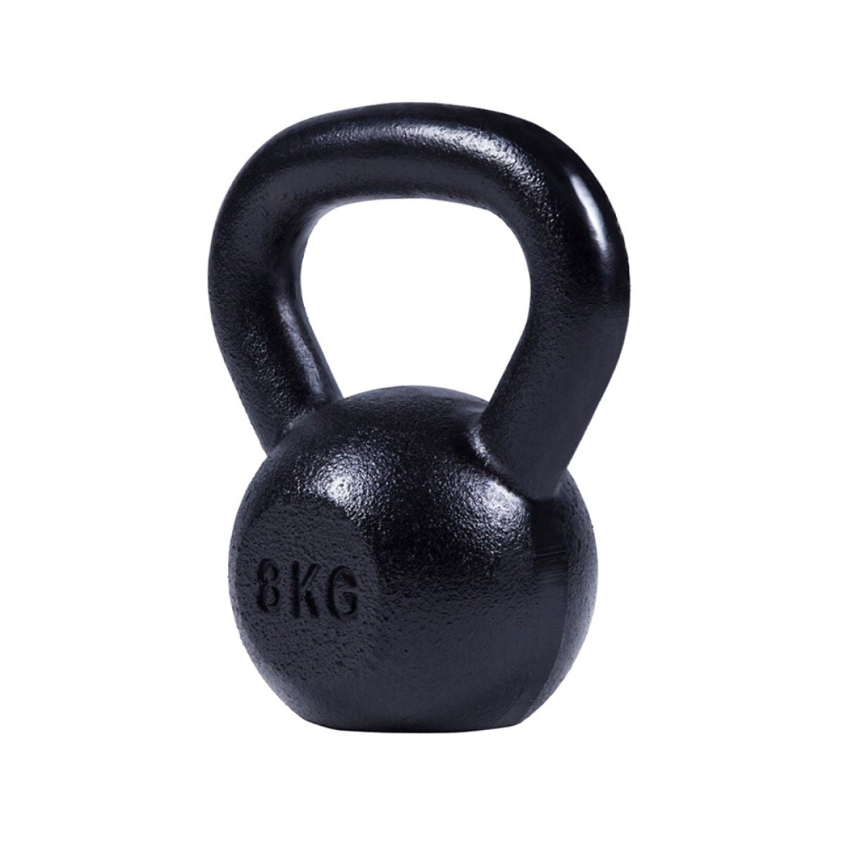 Kettlebell (8 kg) Gietijzer Zwart