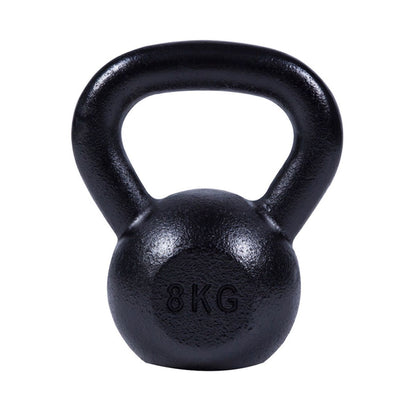 Kettlebell (8 kg) Gietijzer Zwart