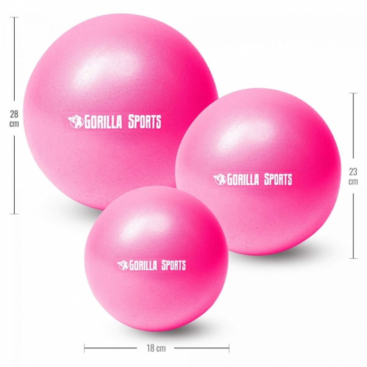 Mini pilates  bal 18 cm Roze