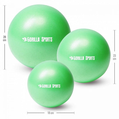 Mini Pilates bal 18 cm Groen