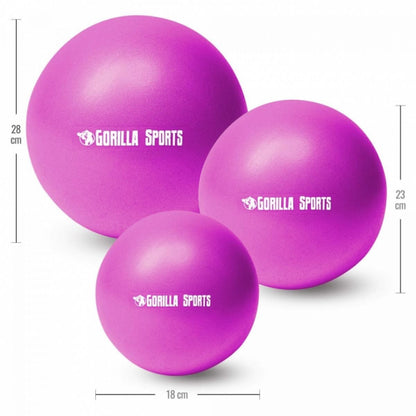 Mini pilates  bal 18 cm Paars