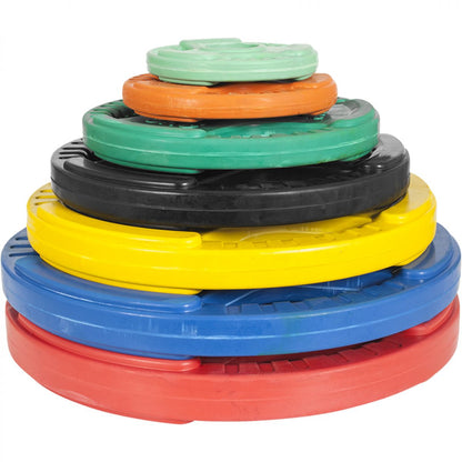 Olympische halterschijf 1,25 kg Gripper Gietijzer (50/51 mm, rubber coating)