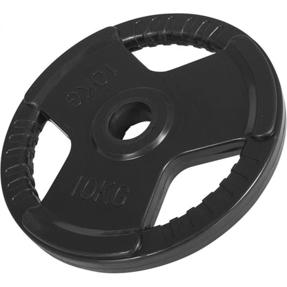 Olympische halterschijf 10 kg Gripper Gietijzer (50/51 mm, rubber coating)