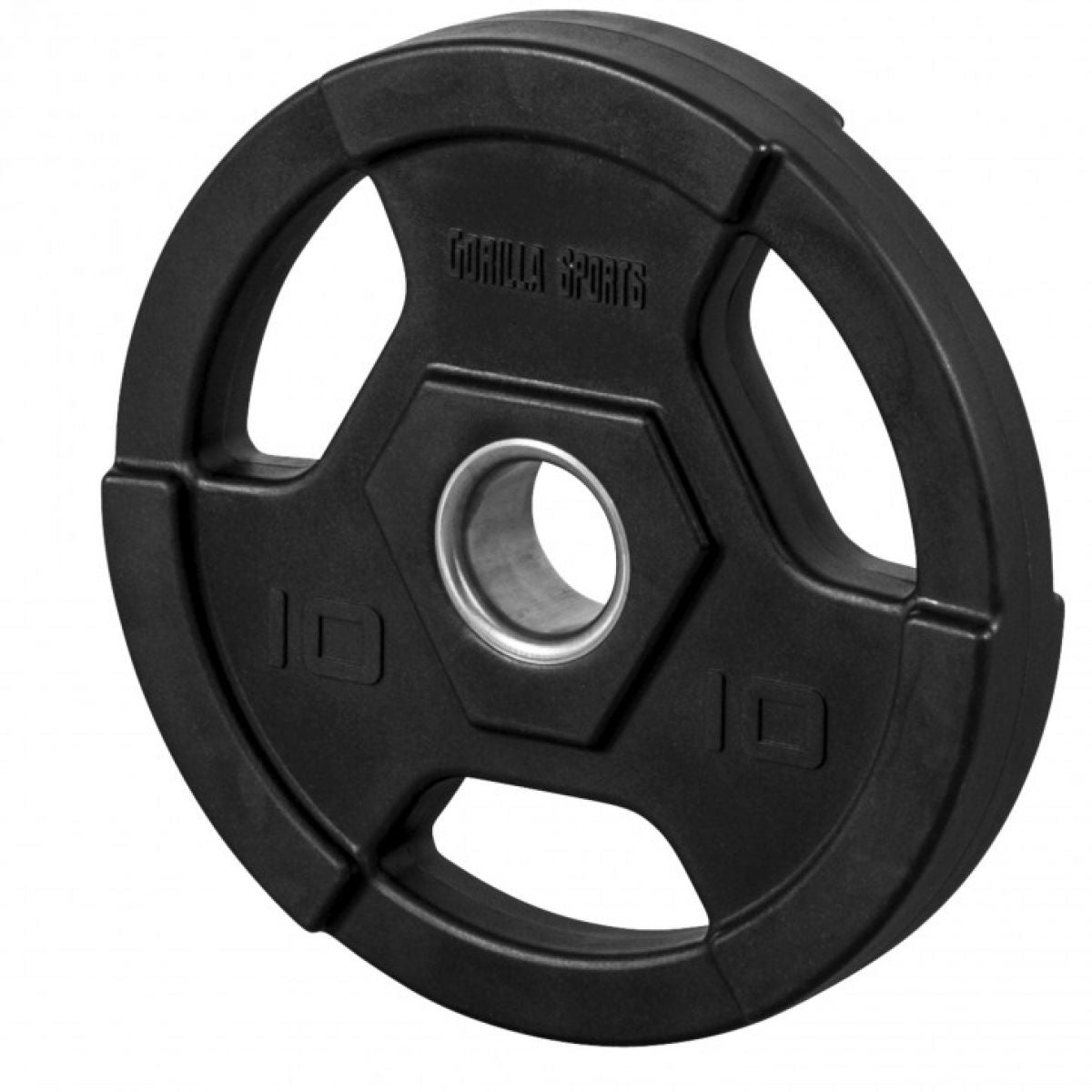 Olympische halterschijf 10 kg Gripper kunststof professioneel (50/51 mm)