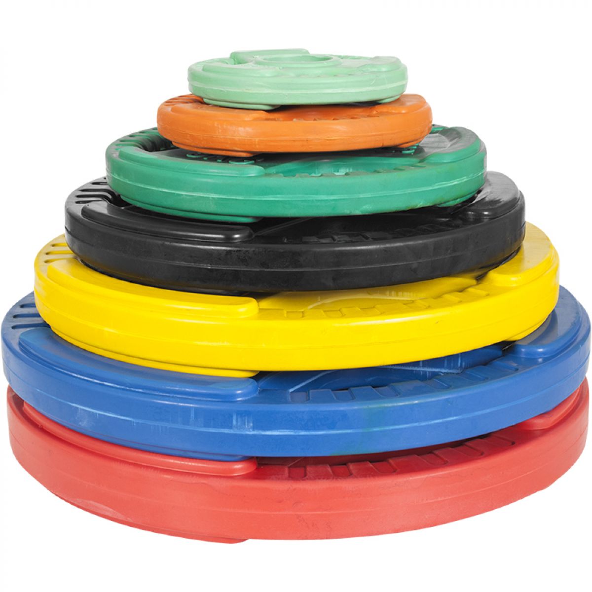 Olympische halterschijf 20 kg Gripper Gietijzer (50/51 mm, rubber coating)