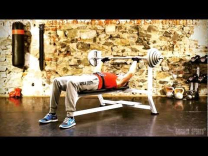 Banc de musculation large blanc