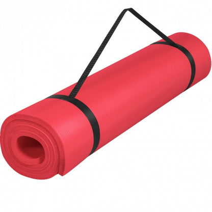 Rood - Yogamat Deluxe 190 x 60 x 1,5 cm