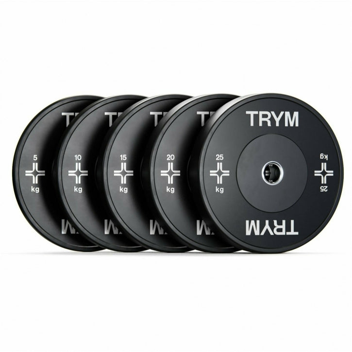 TRYM Jeu de plaques de protection 150 kg - Noir - 50 mm