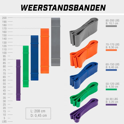 Weerstandsband Grijs 101 mm